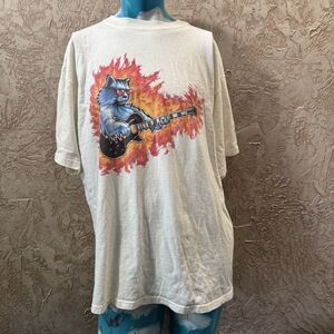 BB King Blues Fest 2000 Festival Tee White XL Cool Cat Guitar Buddy Guy